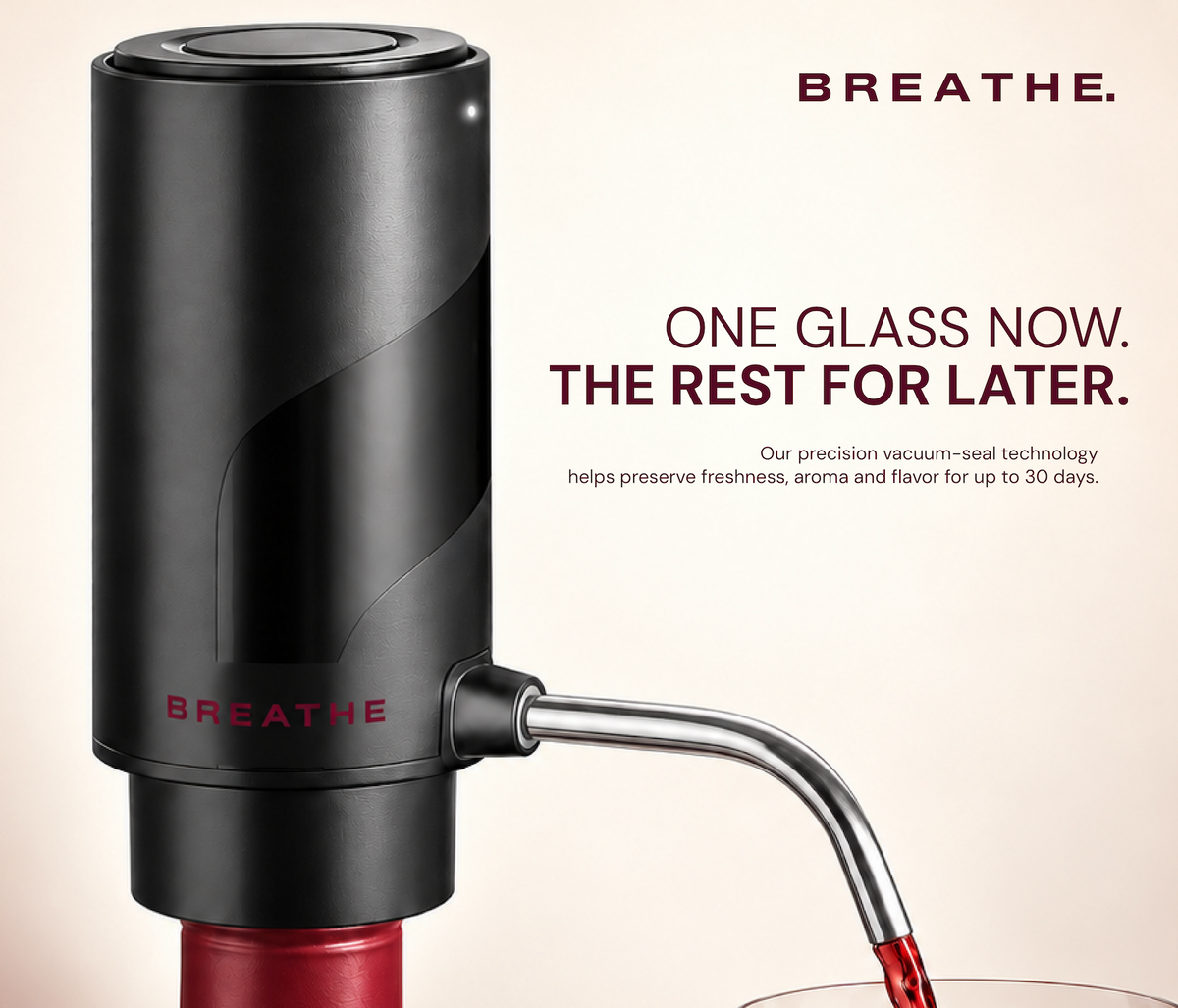 Breathe One-Touch Wine Aerator & Dispenser